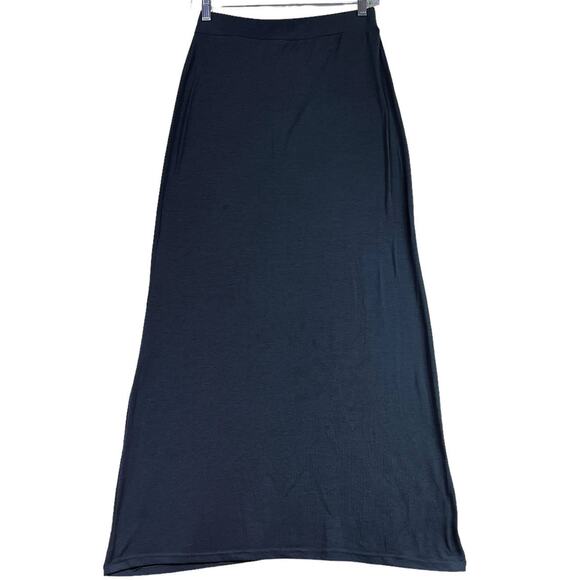 Ambiance Apparel Stretchy High Waist Maxi Skirt Ladies Small Charcoal Gray - Picture 1 of 10